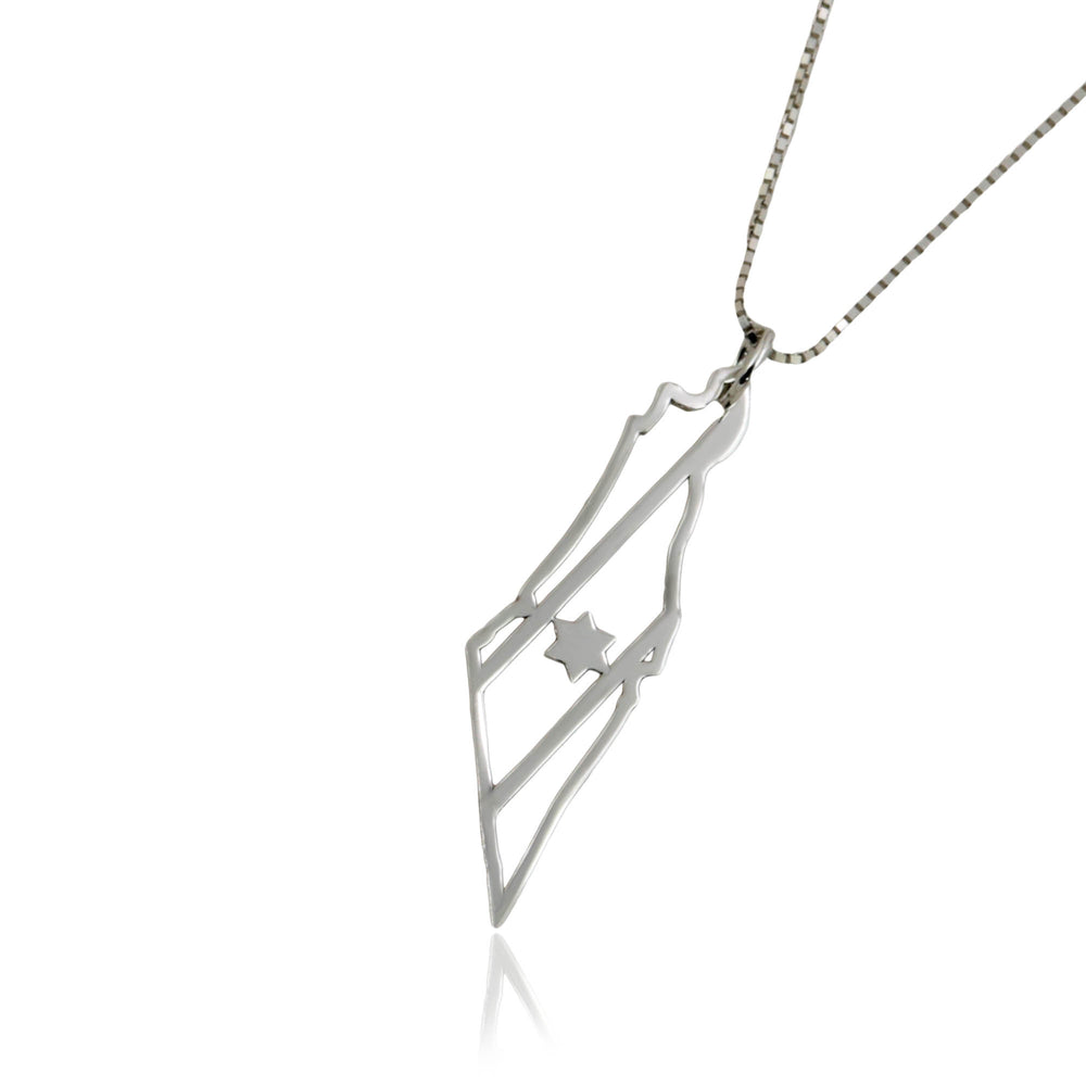 שרשרת תליון מפת ארץ ישראל