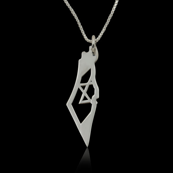 שרשרת ארץ ישראל עם מגן דוד