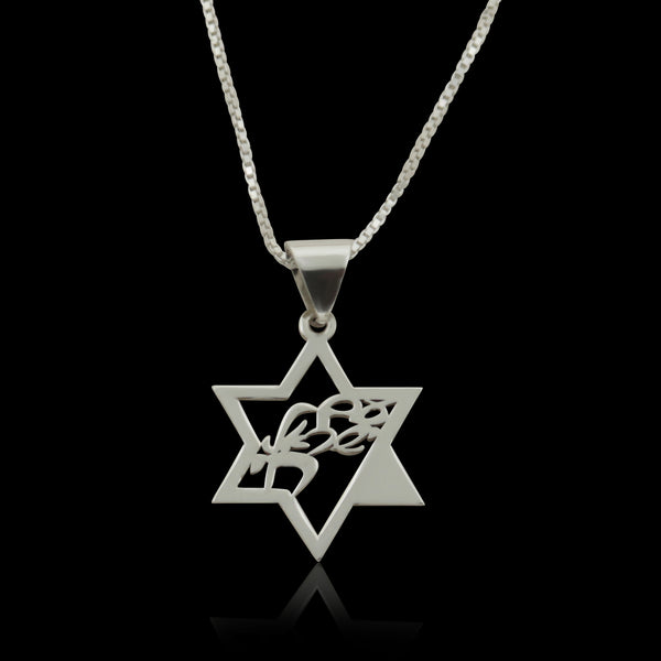 תליון עם ישראל חי מגן דוד