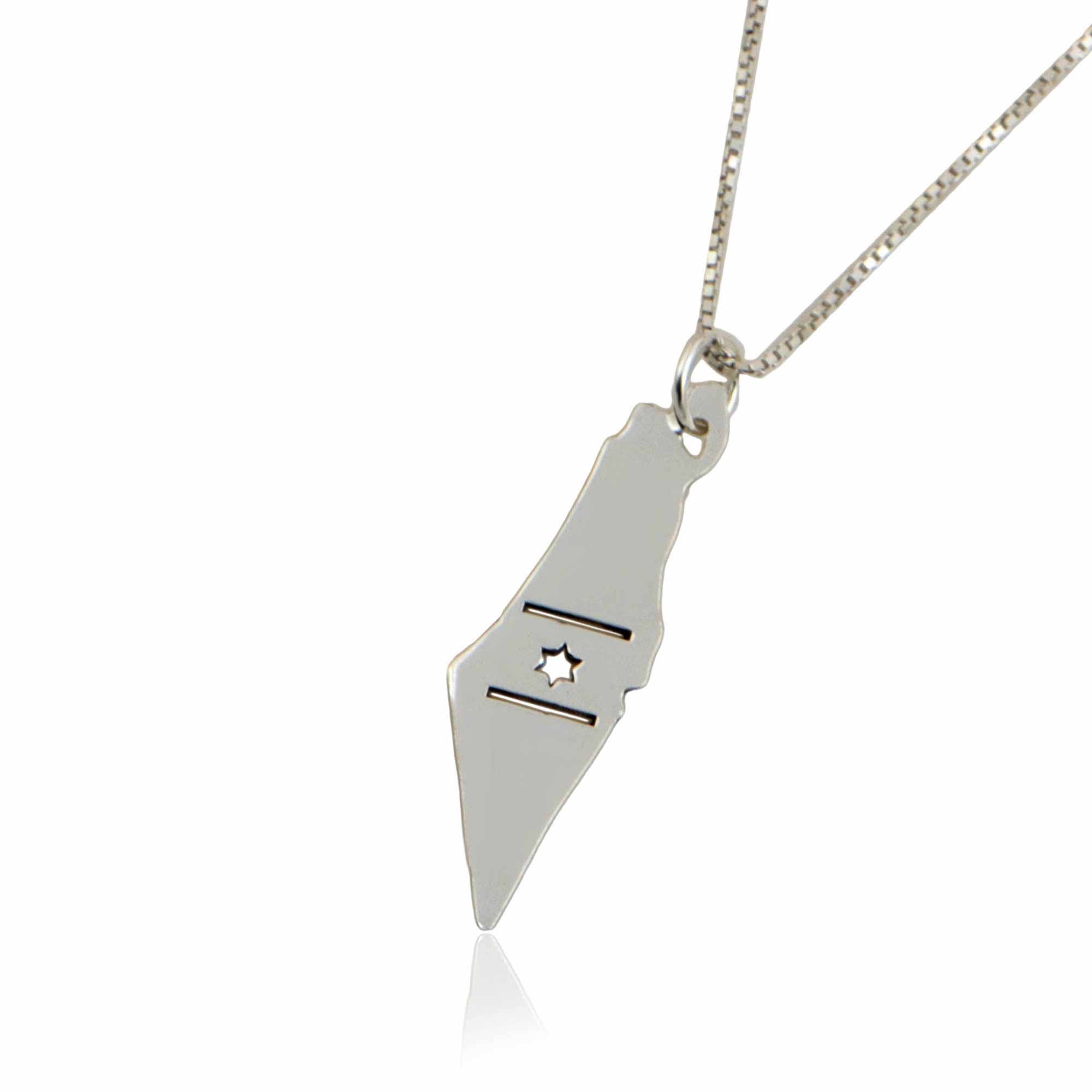 שרשרת / תליון  מפת ארץ ישראל