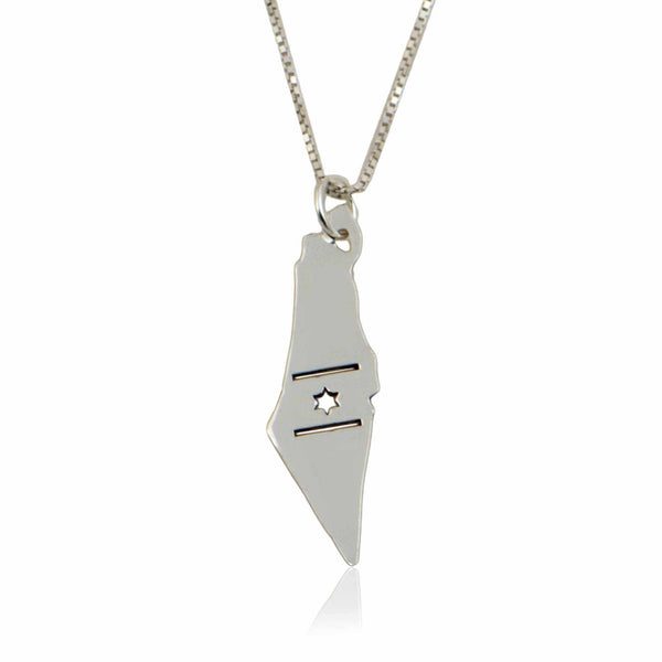 שרשרת / תליון  מפת ארץ ישראל