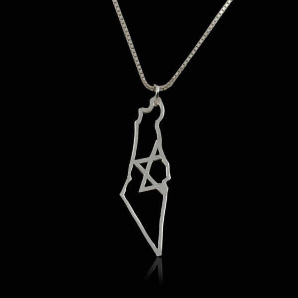 שרשרת / תליון  מפת ארץ ישראל