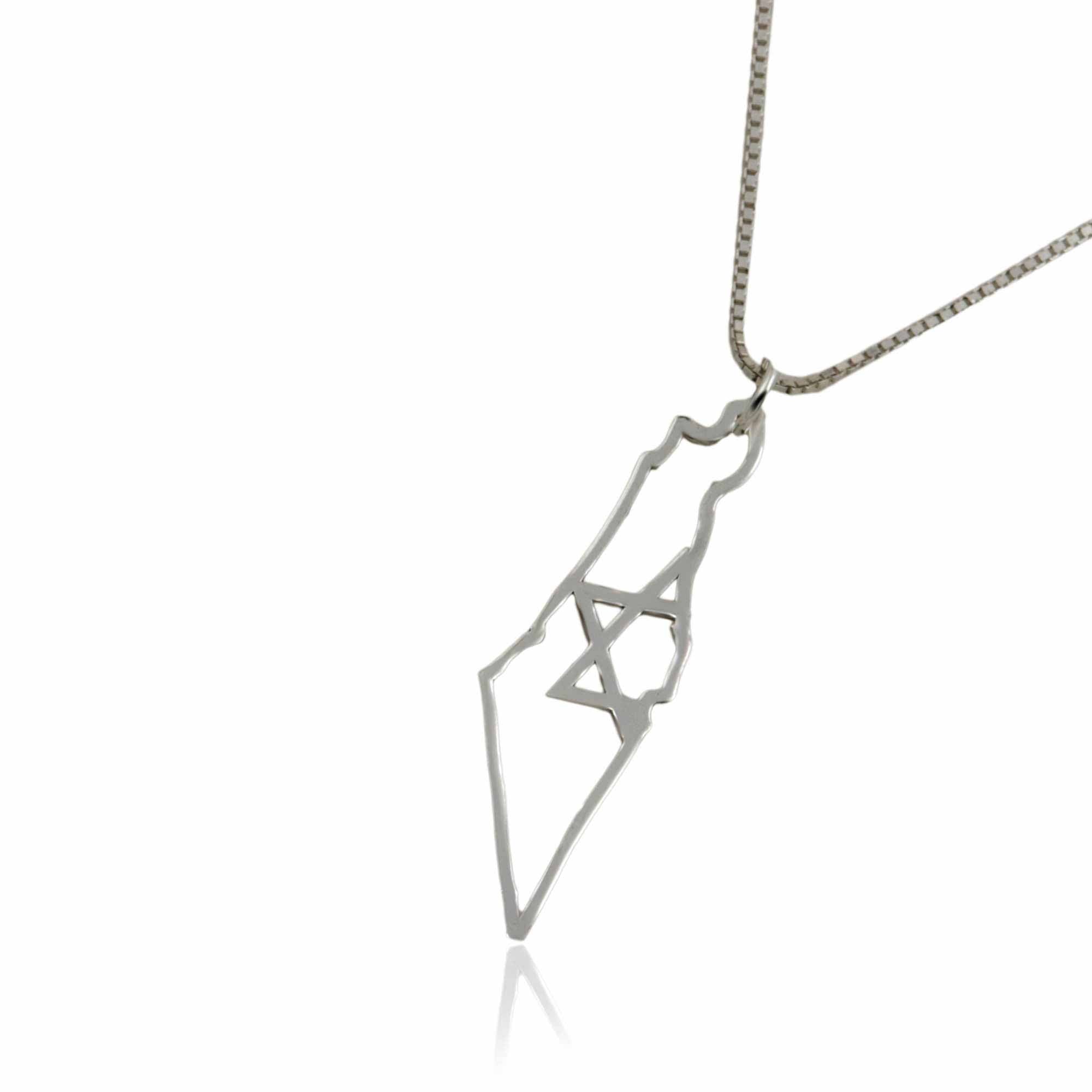 שרשרת / תליון  מפת ארץ ישראל