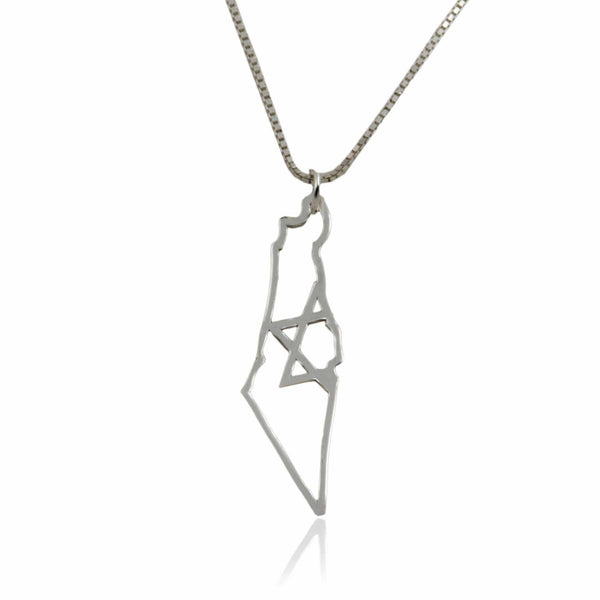 שרשרת / תליון  מפת ארץ ישראל