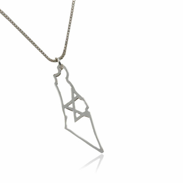 שרשרת / תליון  מפת ארץ ישראל