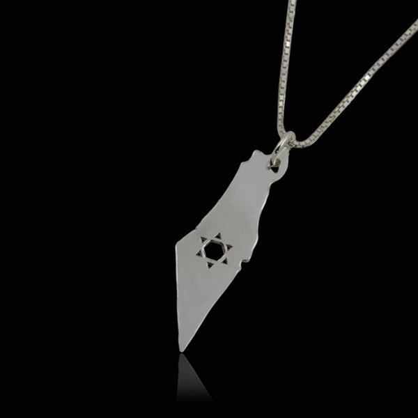 שרשרת / תליון  מפת ארץ ישראל