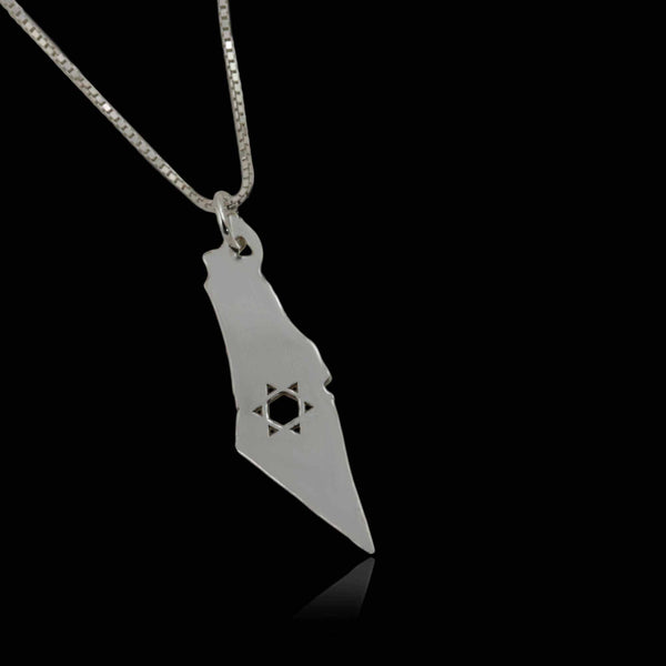 שרשרת / תליון  מפת ארץ ישראל