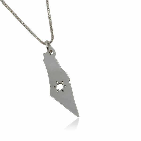 שרשרת / תליון  מפת ארץ ישראל