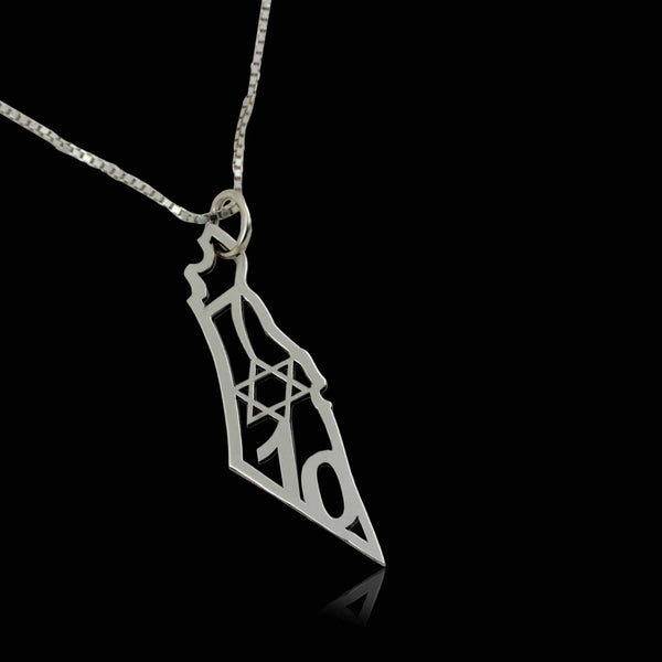 שרשרת מפת ארץ ישראל נזכור 7/10/23