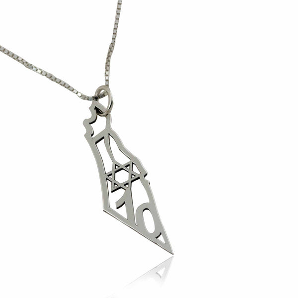 שרשרת מפת ארץ ישראל נזכור 7/10/23