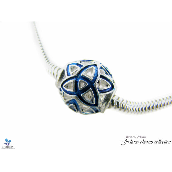 צ'ארם עגול לצמיד קשר טורוס מכסף אמיתי 925