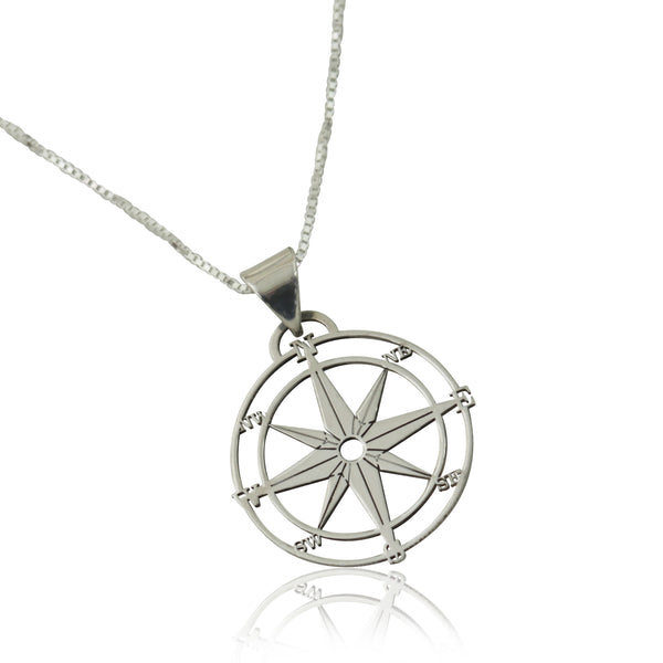 תליון מצפן מכסף