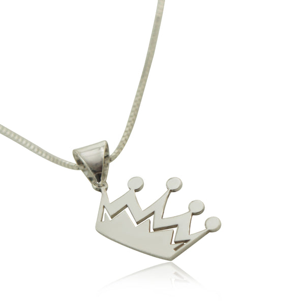 שרשרת ותליון כתר מכסף