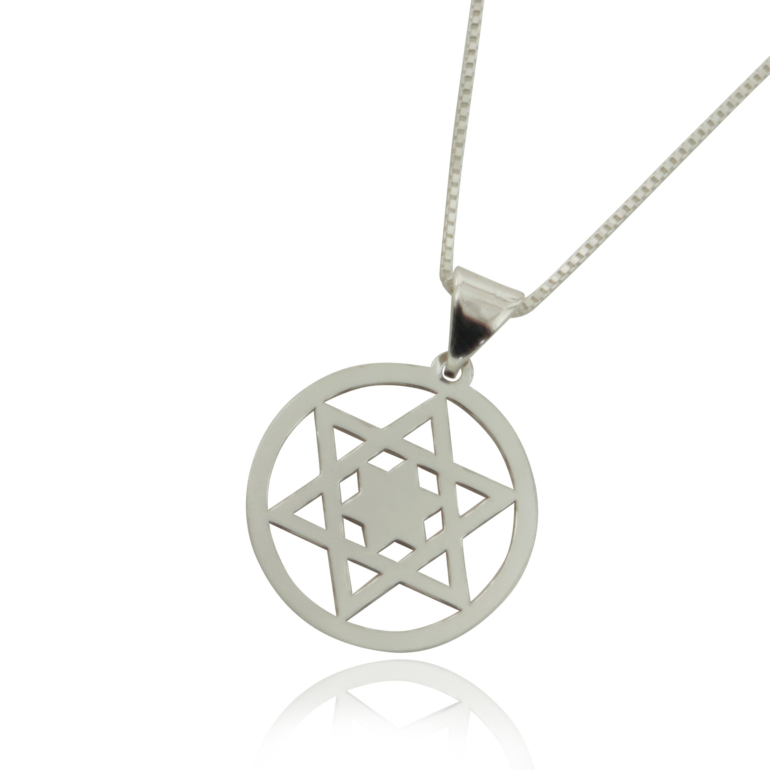 שרשרת מגן דוד מכסף