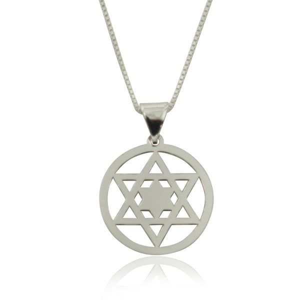 תליון מגן דוד מכסף