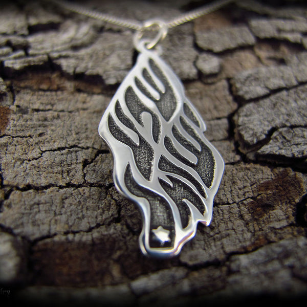 שרשרת ותליון שמע ישראל מכסף אמיתי