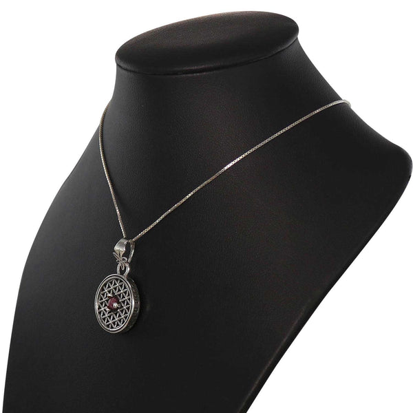 Ruby necklace pendant