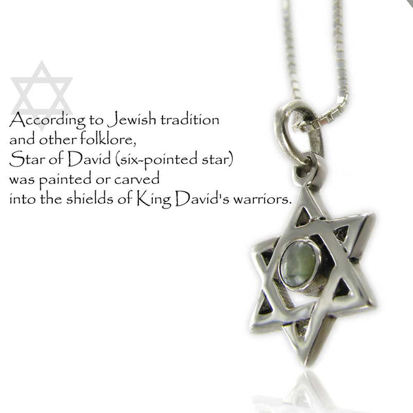 Star of david & CAT'S-EYE CHRYSOBERYL