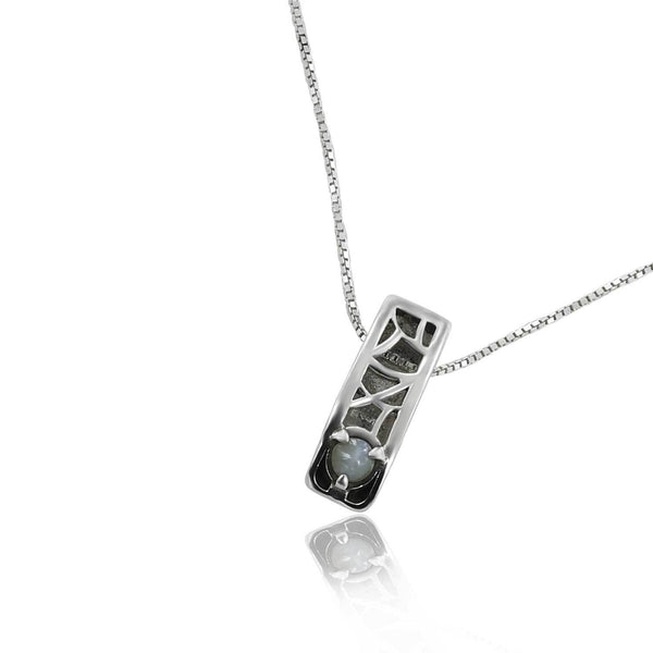 שרשרת קבלה אלד בצירוף אבן חן עין החתול