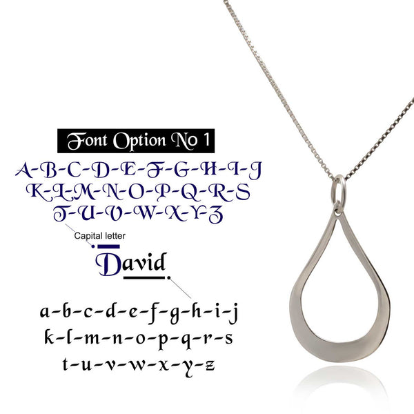 שרשרת טיפה שמות ילדים