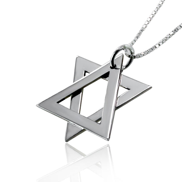 תליון מגן דוד מכסף אמיתי